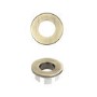 GRADE A1 - Brushed Brass Round Basin Overflow Cover - Ashford