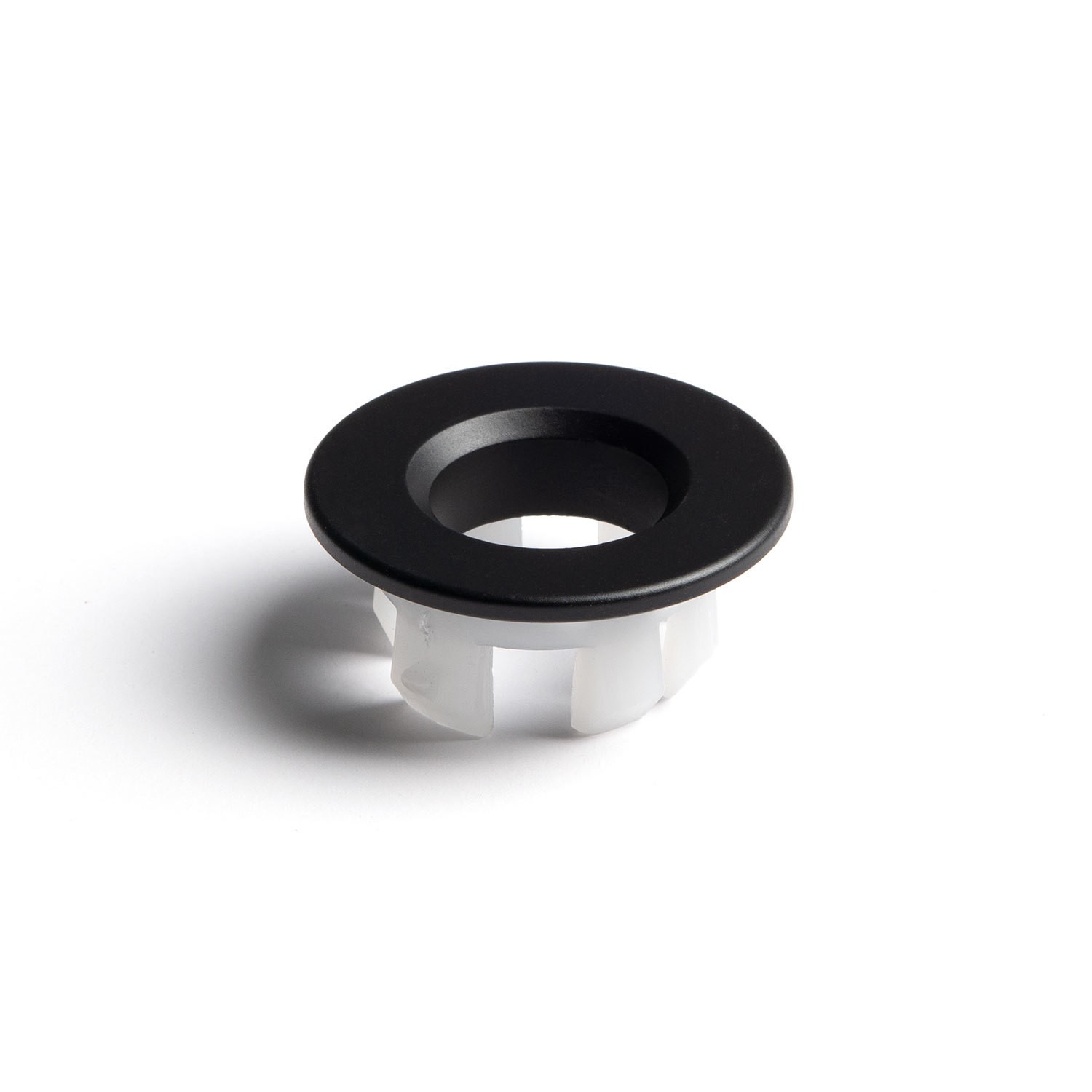 Matt Black Round Basin Overflow Cover - ...