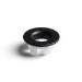 Matt Black Round Basin Overflow Cover - Ashford