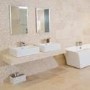 White Travertine Tumbled Wall/Floor Mosaic Tile