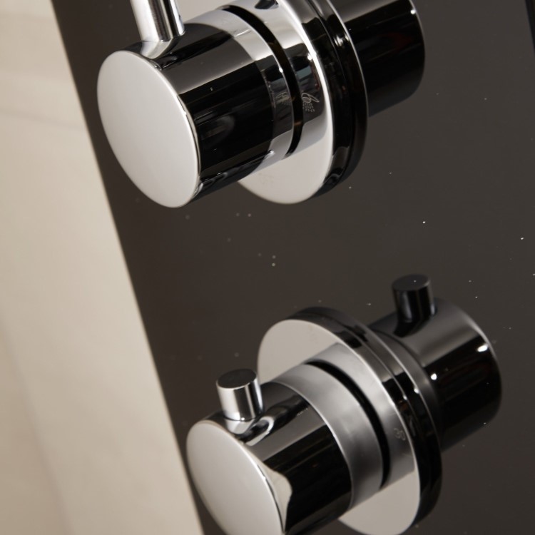 Thermostatic Shower Tower Panel - Crystal Range