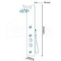 Thermostatic Shower Tower Panel - Crystal Range