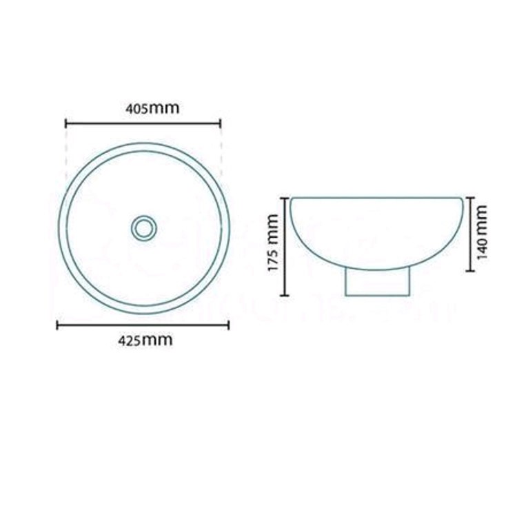 Round Counter Top Basin - Pacific Range
