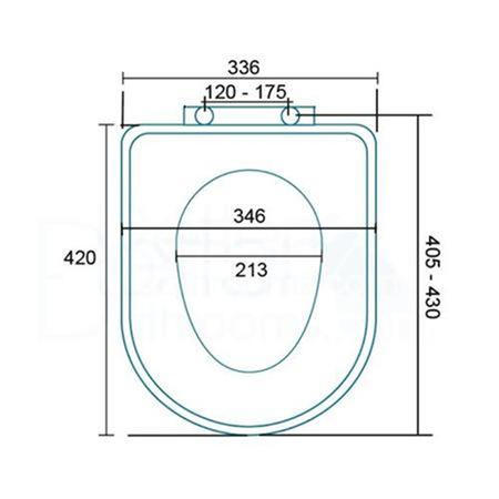 Micro Soft Close White Toilet Seat