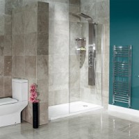 Walk-In Glass Shower Screen 1850 x 900mm - 8mm Glass