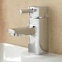 Chrome Bath and Basin Tap Set - Form