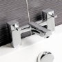 Chrome Bath and Basin Tap Set - Form