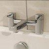 Chrome Bath and Basin Tap Set - Form