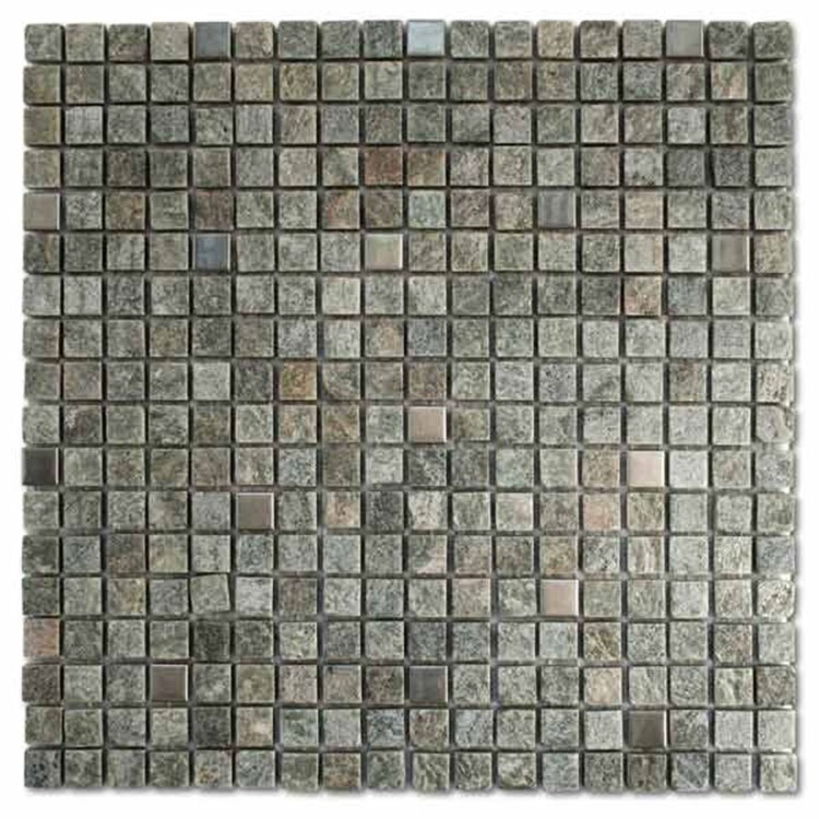 Porto Stone and Metal Effect Wall Mosaic