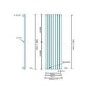 Nevada Beta Heat Single Panel Chrome Radiator - 1600 x 480mm