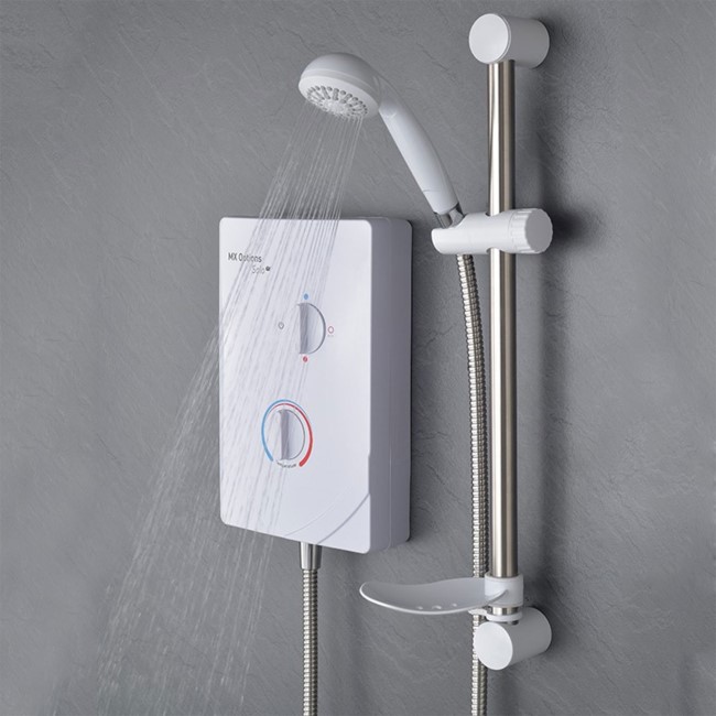 MX Options Solo QI White 8.5kW Electric Shower