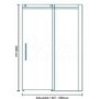 Sliding Door 1400mm - 8mm Glass - Aquafloe Elite II Range