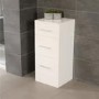 Windsor 350mm Floor Standing Storage Unit - White 3 Drawer Unit