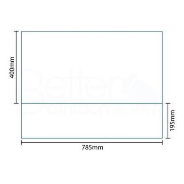 Windsor / Cuba / Aspen White 800 Height Adjustable End Panel