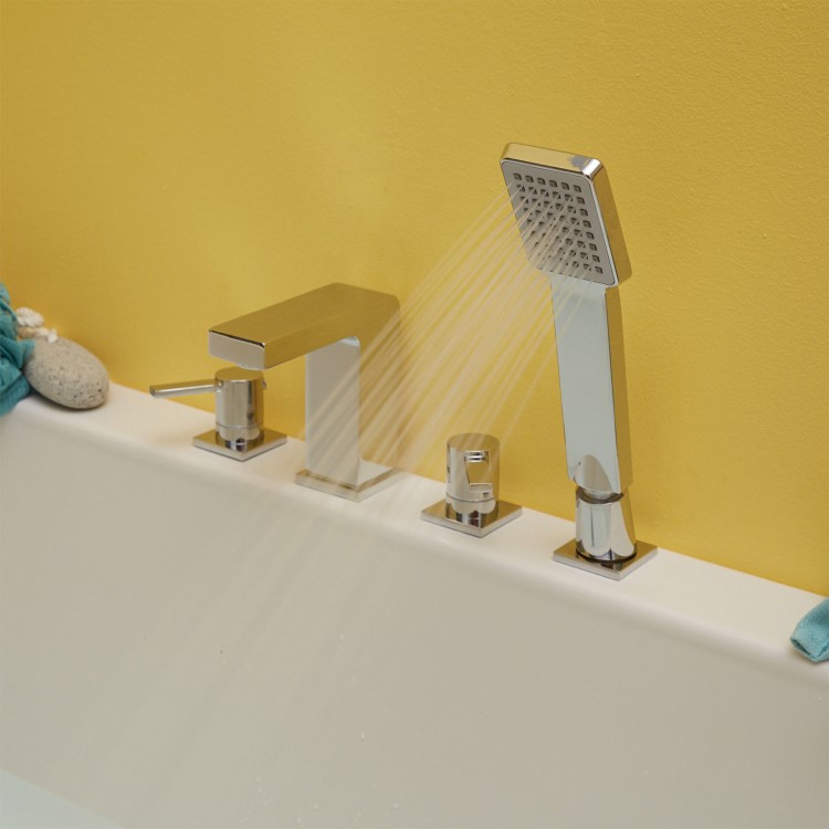 Andra 4-Hole Bath Shower Mixer Tap