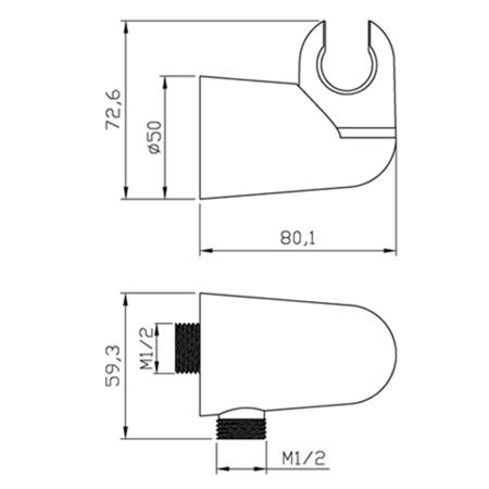 Rina Wall Outlet Elbow