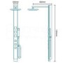 Touch Steel Thermostatic Shower Tower Panel