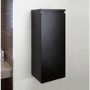 380mm Wall Hung Single Door Storage Unit Black - Barcelona