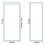 380mm Wall Hung Single Door Storage Unit Black - Barcelona