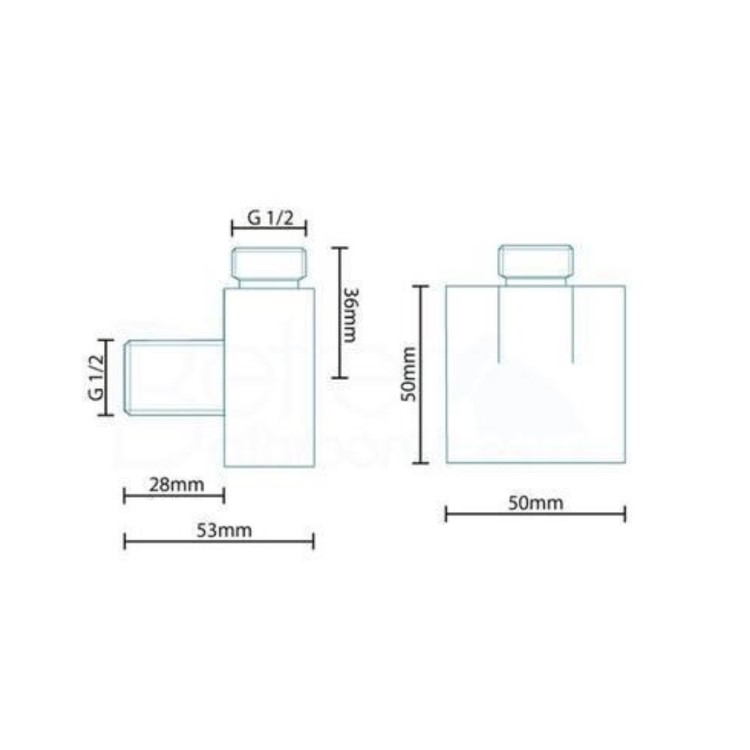 Square Shower Outlet