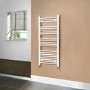 Beta Heat 1150 x 500mm Straight White Heated Towel Rail