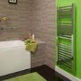 1200 x 450mm Square Chrome Heated Towel Rail - Beta Heat Range