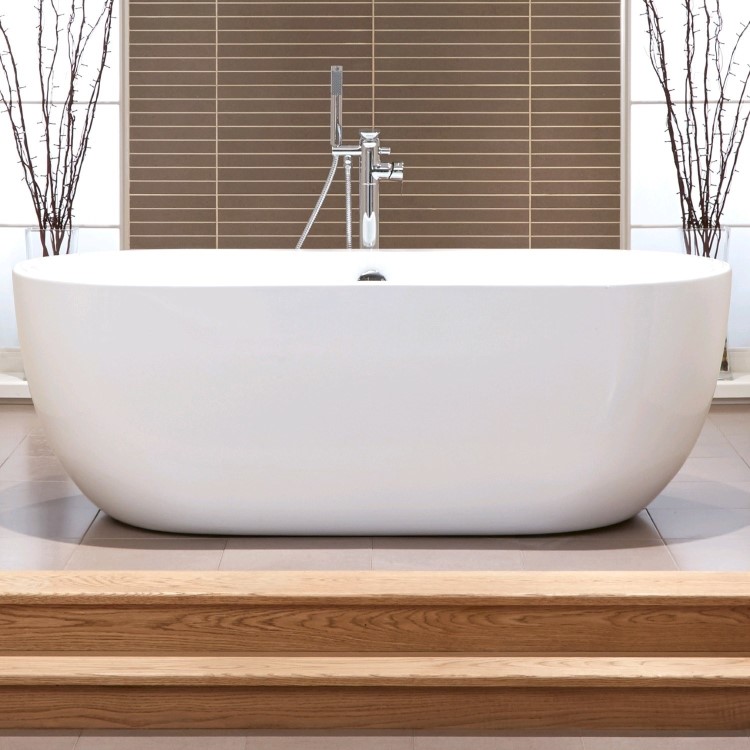 1550 x 750 Double Ended Freestanding Bath - Lisbon Range