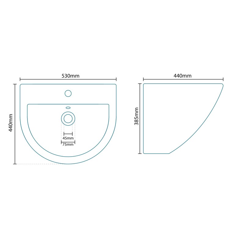 Venus Wall Hung Basin