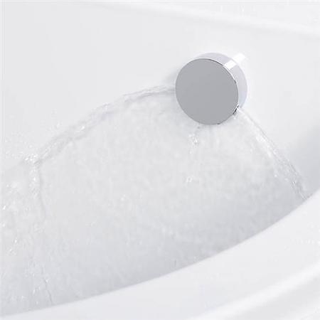GRADE A1 - Freeflow Bath Filler With Push Button Waste and Overflow