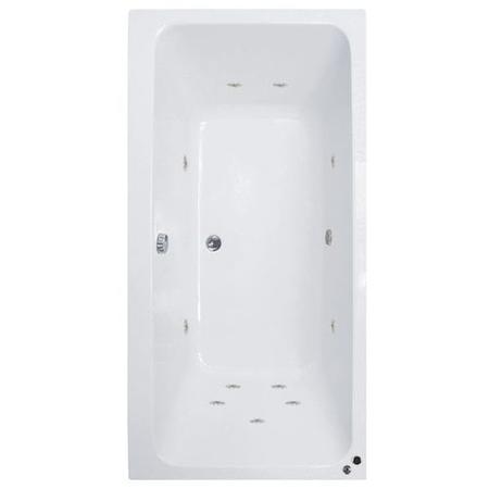Turin Double Ended Bath with 11 Jet Whirlpool & 12 Jet Airspa - 1800 x 1100mm
