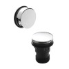 GRADE A1 - Push Button Bath Waste and Overflow - Chrome