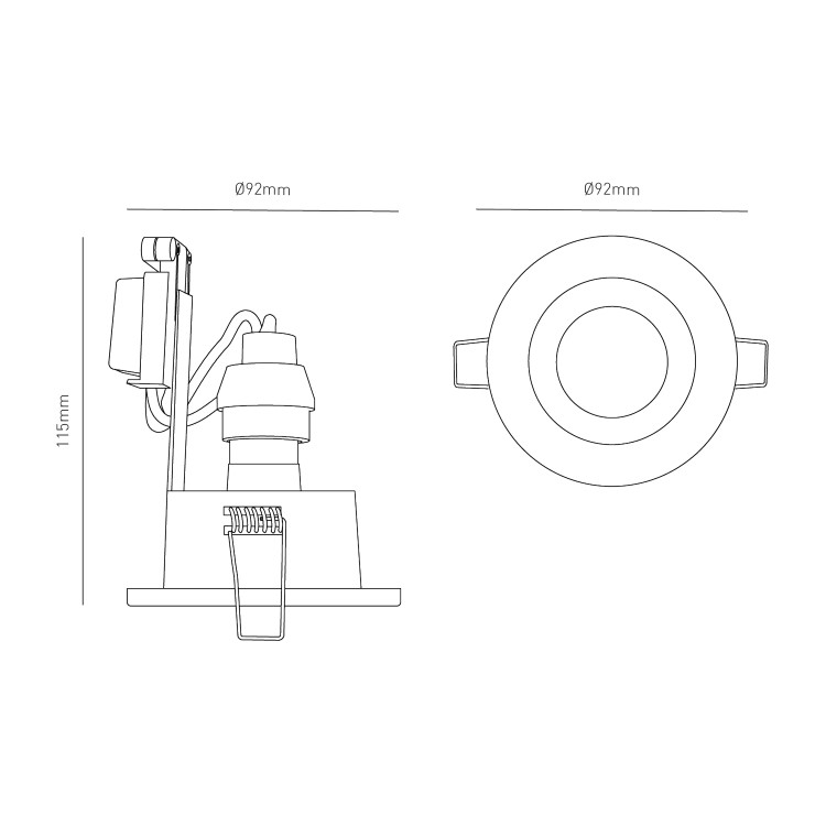 IP65 Gold Down Light