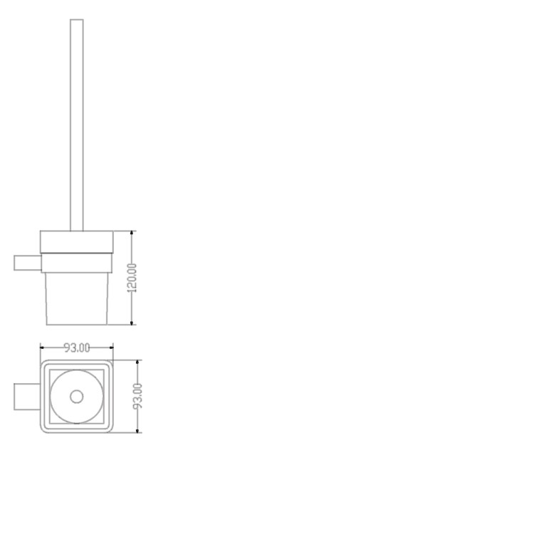 Brass Toilet Brush Holder- Arissa