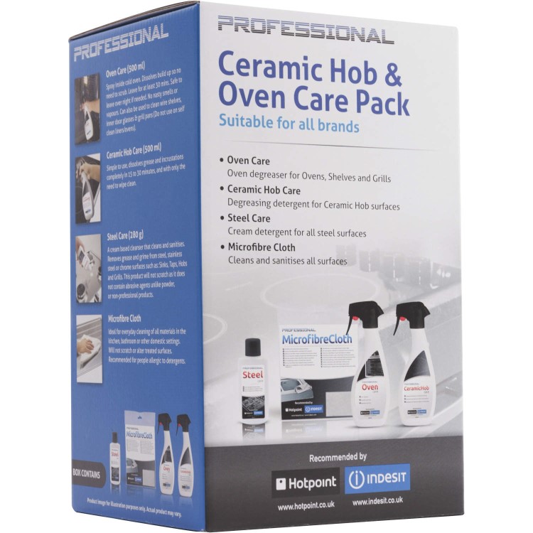 Professional Ceramic Hob And Oven Care Pack With Hob Care Spray Oven Care Spray And Microfibre Cloth