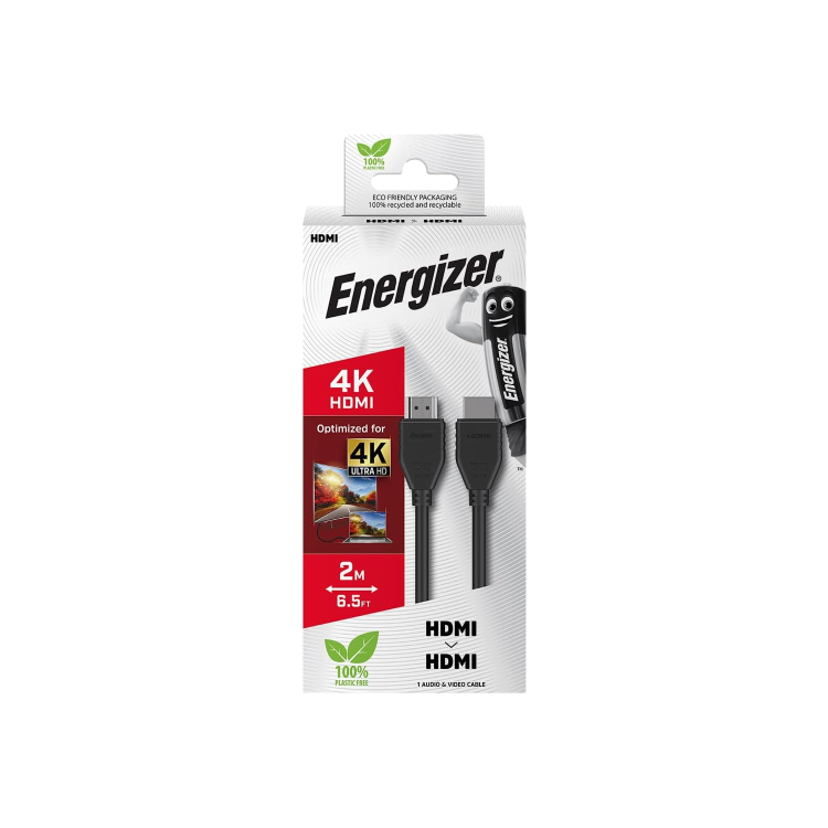 Energizer HDMI to HDMI Cable 2 Meter - Black