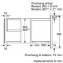 GRADE A1 - As new but box opened - NEFF C17WR01N0B 900W 21L Built-in Microwave Oven Stainless Steel