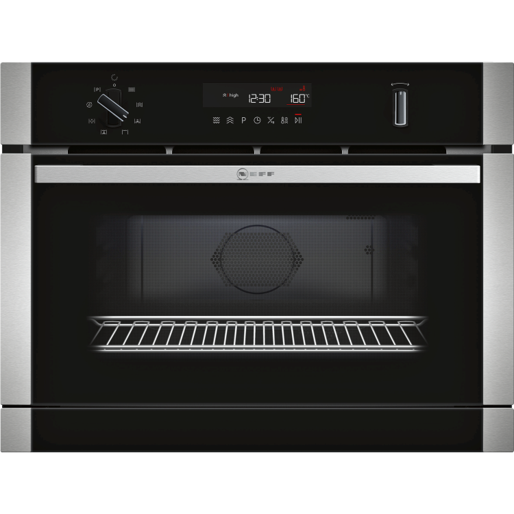 GRADE A2 - Neff C1APG64N0B N50 Compact Height Built-in Combination Microwave Oven With Steam Function - Stainless Steel