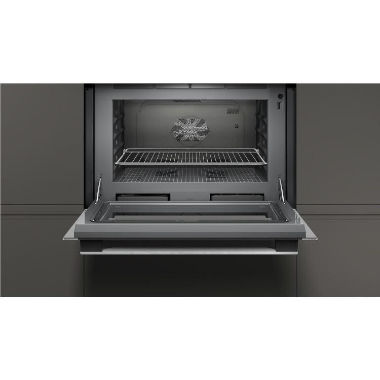 GRADE A2 - Neff C1APG64N0B N50 Compact Height Built-in Combination Microwave Oven With Steam Function - Stainless Steel