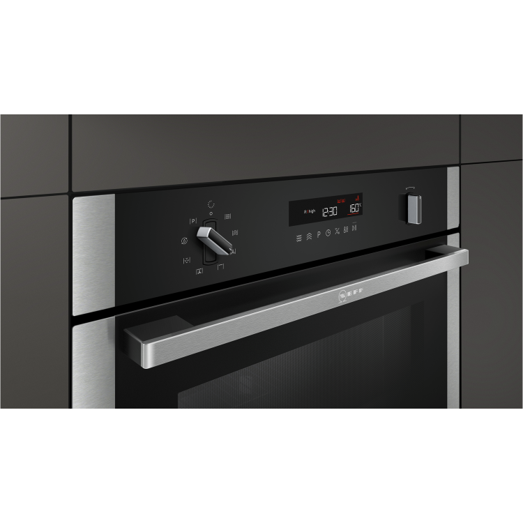 GRADE A2 - Neff C1APG64N0B N50 Compact Height Built-in Combination Microwave Oven With Steam Function - Stainless Steel