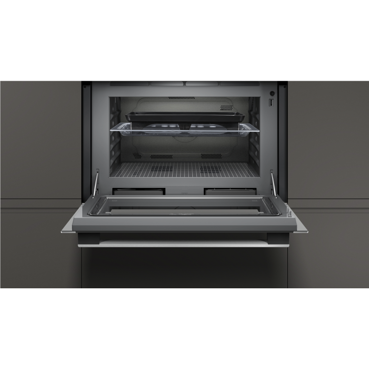 GRADE A2 - Neff C1APG64N0B N50 Compact Height Built-in Combination Microwave Oven With Steam Function - Stainless Steel
