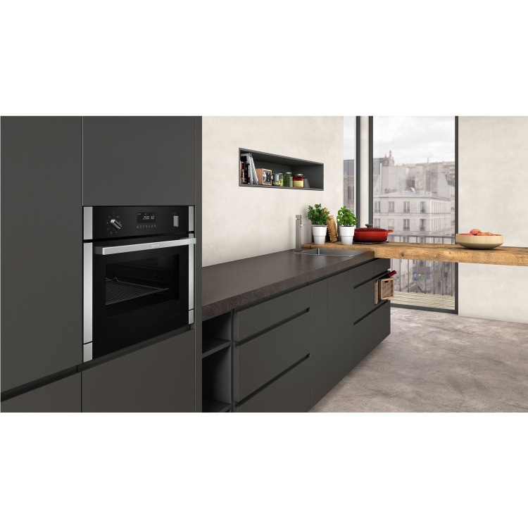 GRADE A2 - Neff C1APG64N0B N50 Compact Height Built-in Combination Microwave Oven With Steam Function - Stainless Steel