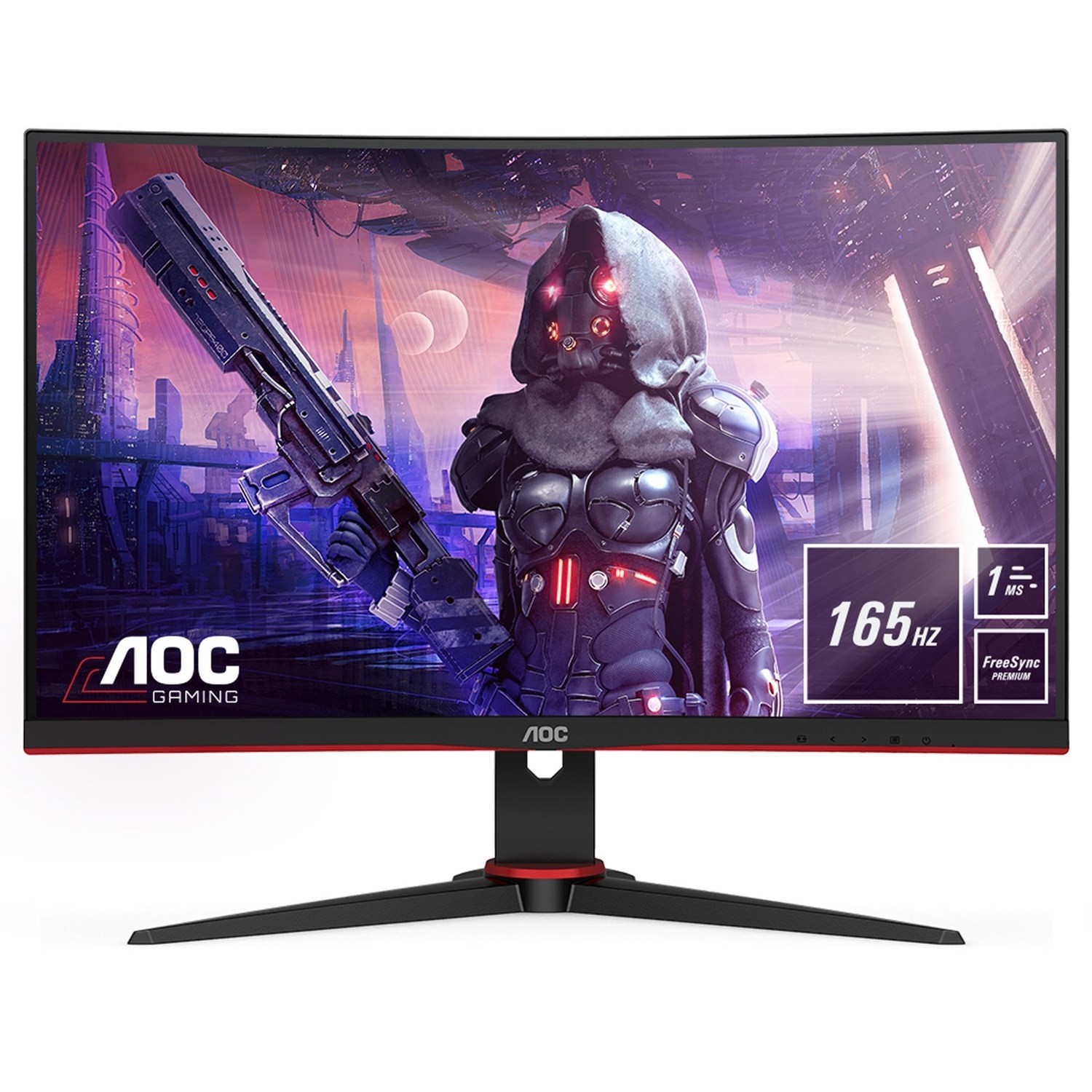 AOC C24G2AE/BK 23.6" Full HD 165Hz 1ms Curved Gaming Monitor | eBay