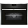 Neff N90 Self Cleaning Compact Single Oven - Black
