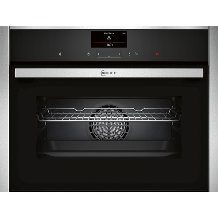 Neff C27CS22N0B Compact Multifunction Electric Built-in Single Oven Stainless Steel