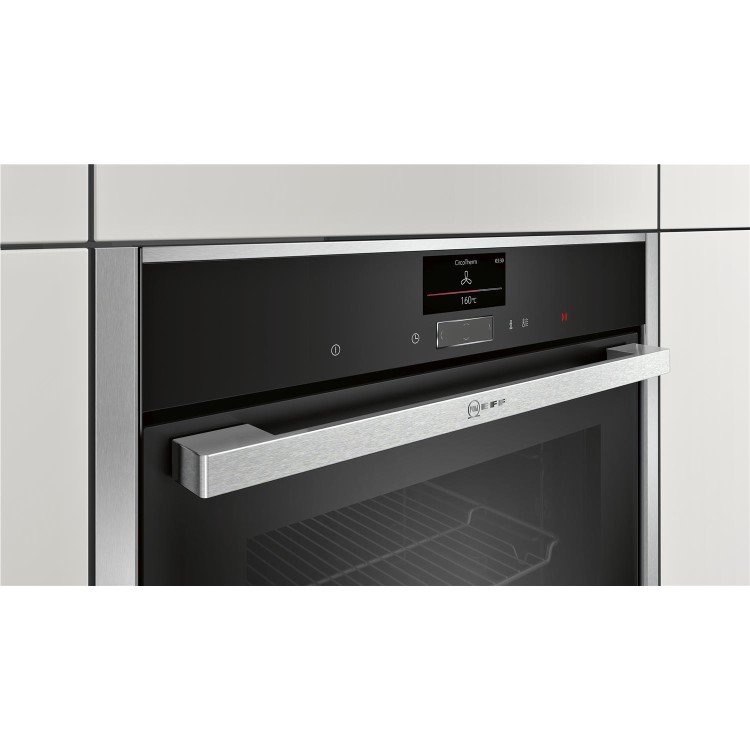 Neff C27CS22N0B Compact Multifunction Electric Built-in Single Oven Stainless Steel