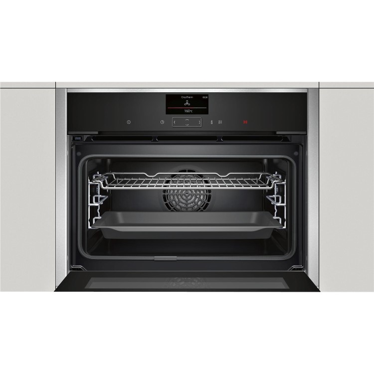 Neff C27CS22N0B Compact Multifunction Electric Built-in Single Oven Stainless Steel