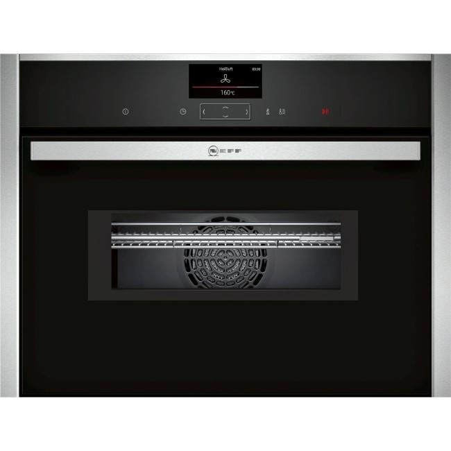 Neff C27MS22H0B N90 Compact Height Combination Microwave Oven With Touch Controls & Pyrolytic Cleani