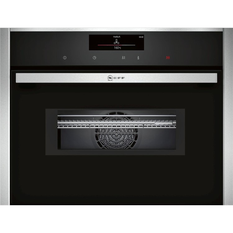 Refurbished Neff N90 C28MT27H0B 45L 900W Compact Combination Microwave Oven With Pyrolytic Cleaning Black