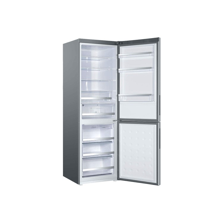 Haier C2FE636CSJ Silver Frost Free Freestanding Fridge Freezer