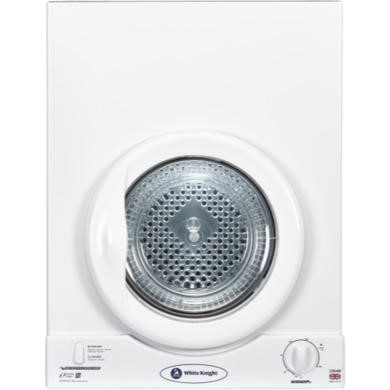 GRADE A1 - White Knight C35AW 3kg Wall-Mounted Vented Tumble Dryer-White